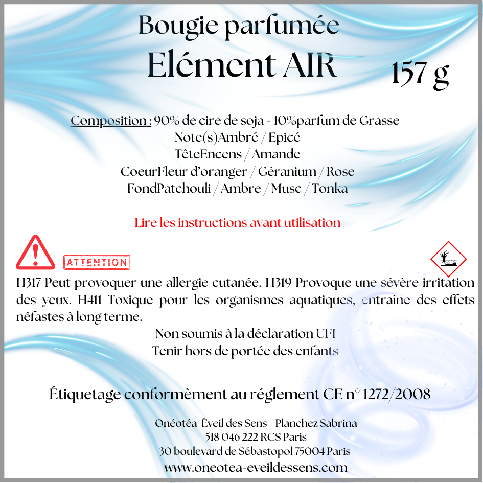 Pack de 4 Bougies – Collection Les 4 Éléments - Edition limitée