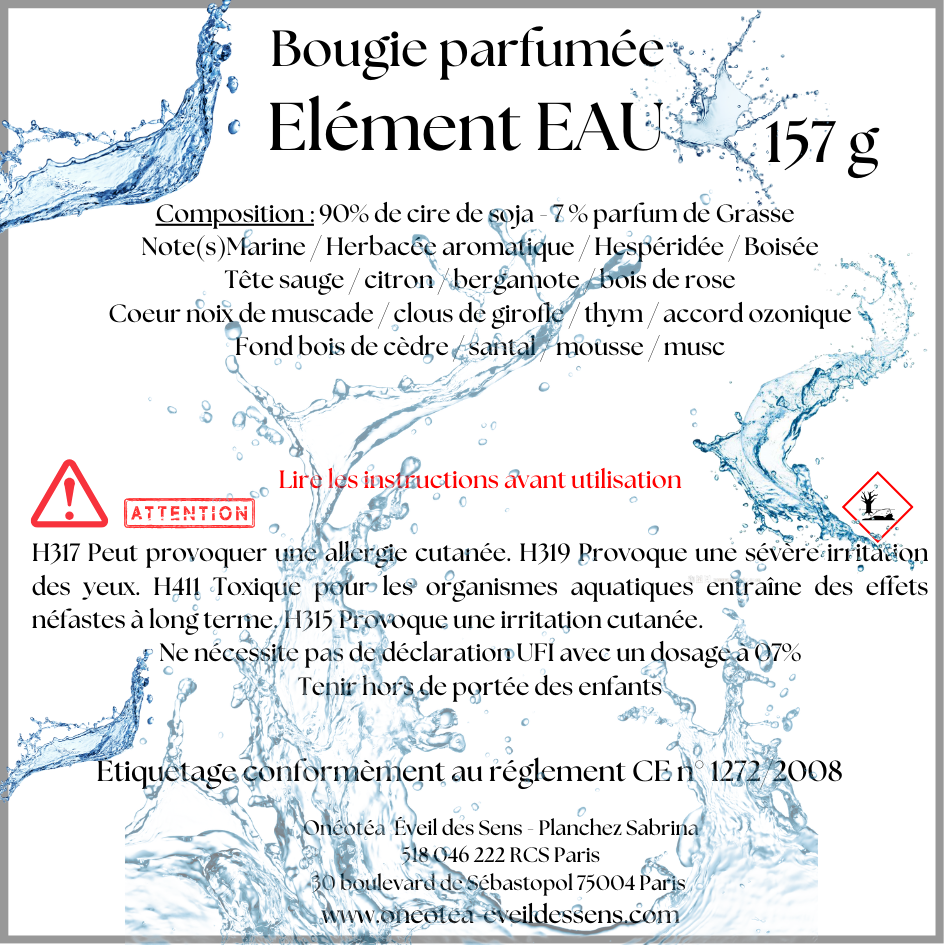 Pack de 4 Bougies – Collection Les 4 Éléments - Edition limitée
