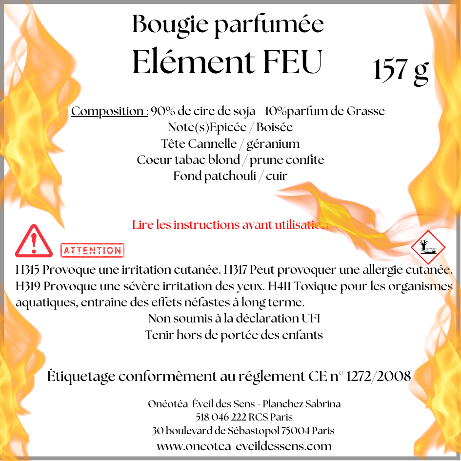 Pack de 4 Bougies – Collection Les 4 Éléments - Edition limitée