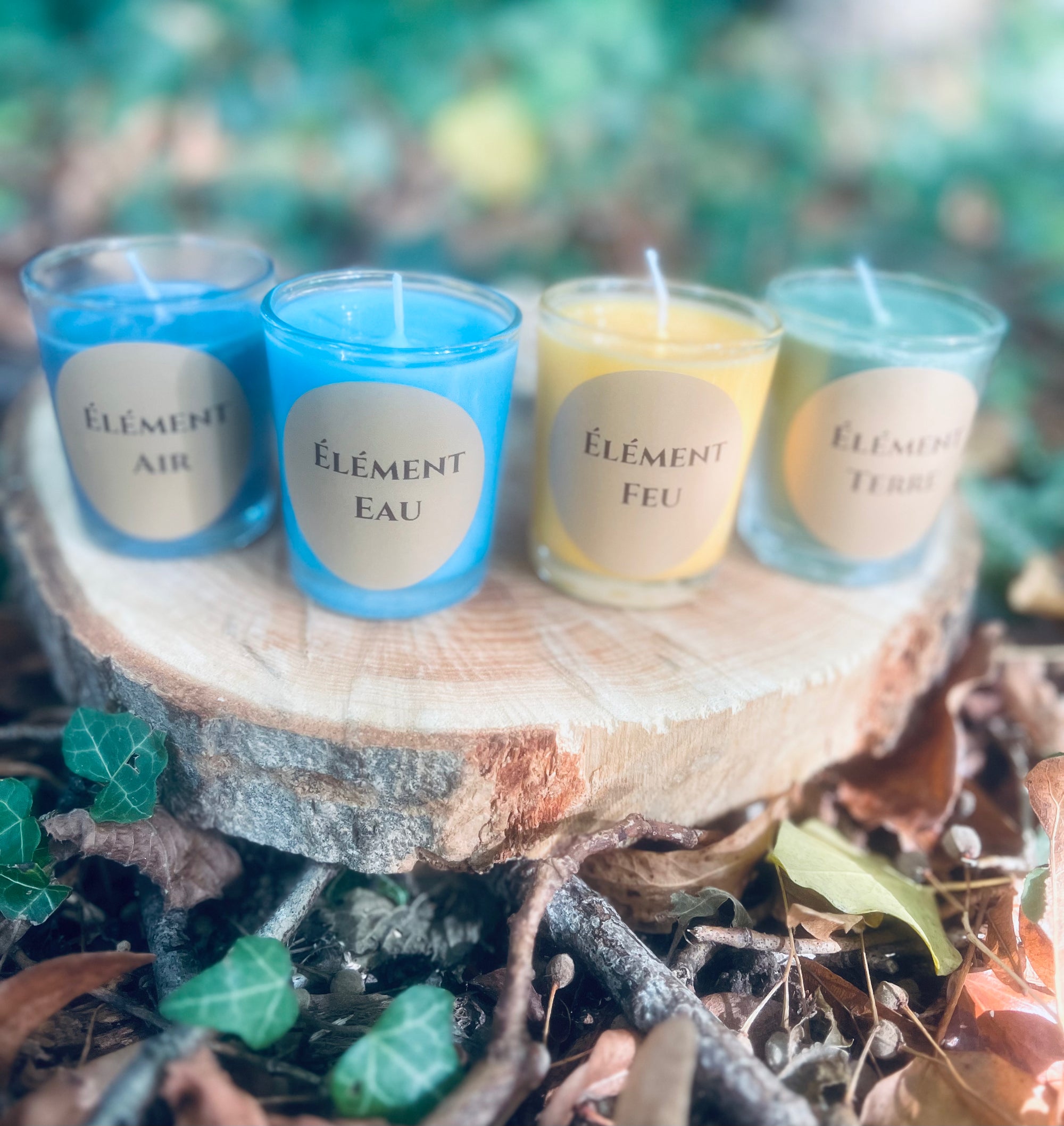 Pack de 4 Bougies – Collection Les 4 Éléments - Edition limitée