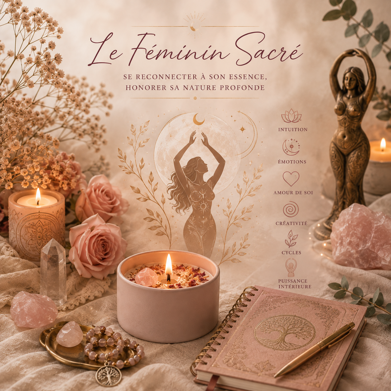 Féminin sacré : Signification, Rituel & Reconnexion à Soi | Onéotéa