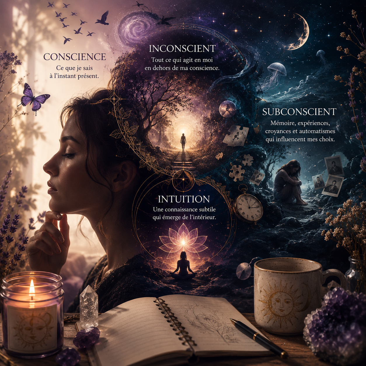 Inconscient, Subconscient & Intuition: Quelles Différences ? | Onéotéa