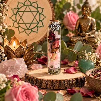 7 Fioles d’Intention Chakras & Pierres Naturelles | Onéotéa