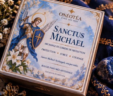 Bougie Saint Michel Archange | Musc Blanc & Encens | Onéotéa