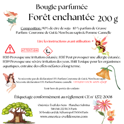 ✨ Bougie de Noel Forêt Enchantée ✨