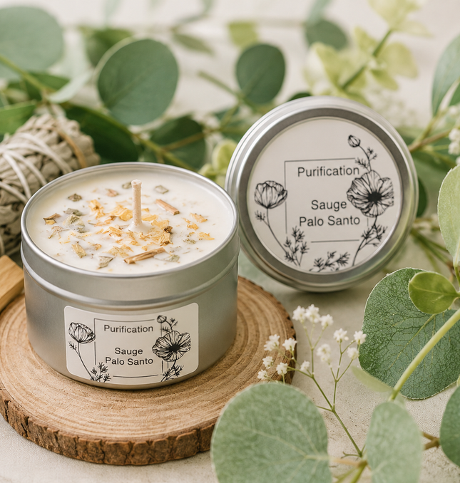 Sauge & Palo Santo🕯️ Bougie Parfumée