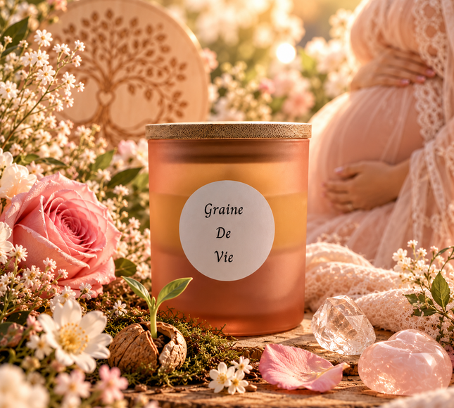 La Graine de Vie | Bougie d’intention | Annonce Grossesse | Onéotéa