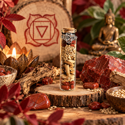 7 Fioles d’Intention Chakras & Pierres Naturelles | Onéotéa