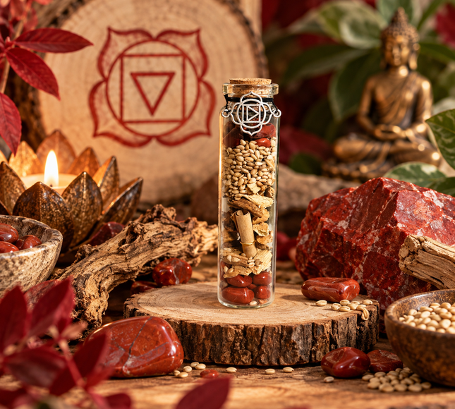 Fiole Chakra Racine Muladhara & Ancrage | Onéotéa