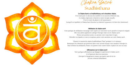 Fiole Chakra Sacré svadhisthana - Éveillez vos émotions, sexualité et créativité