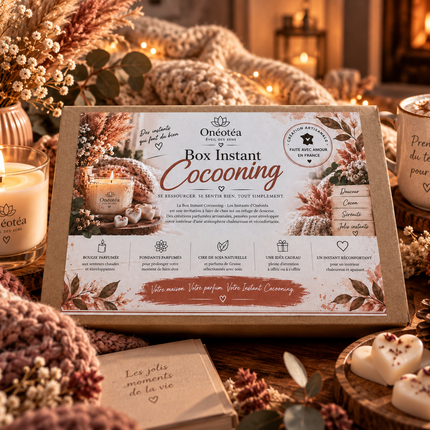 Box Instant Cocooning - Bougie & Fondants parfumés | Onéotéa