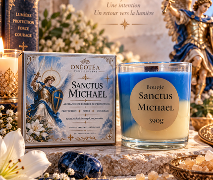 Bougie Saint Michel Archange | Musc Blanc & Encens | Onéotéa