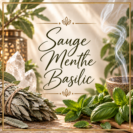 Bougie Sauge Menthe Basilic | Parfum Aromatique | Onéotéa