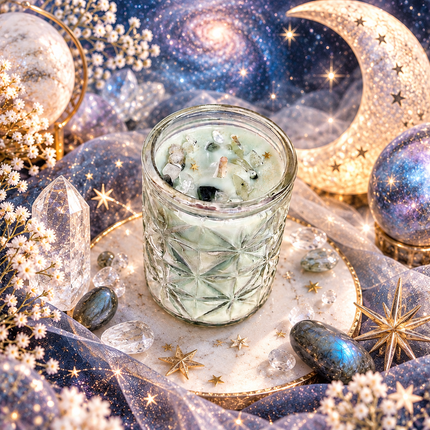 Bougie Interstellaire Musc Blanc & Pierre de Lune | Onéotéa