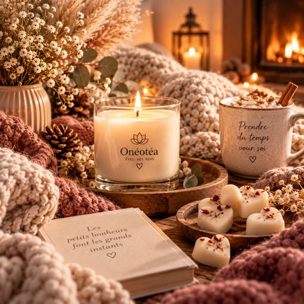 Box Instant Cocooning - Bougie & Fondants parfumés | Onéotéa
