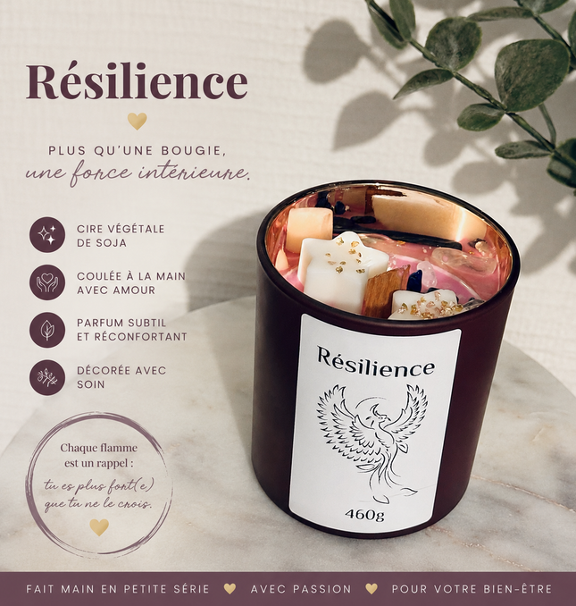 Résilience - Notes Musquées / Boisées🕯️ Bougie Parfumée