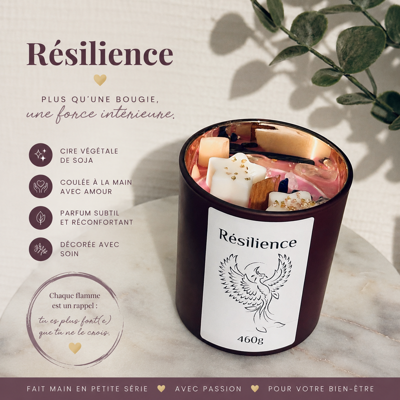 Résilience - Notes Musquées / Boisées🕯️ Bougie Parfumée