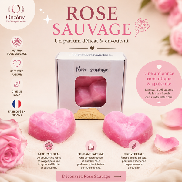 Rose Sauvage 🌸 Lot de 2 Fondants Parfumés