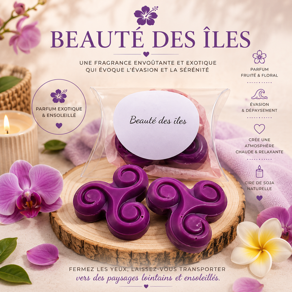 Beauté des îles ☀️  Fondant parfumé - Vendu à l'unité