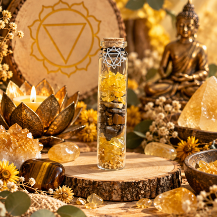 7 Fioles d’Intention Chakras & Pierres Naturelles | Onéotéa