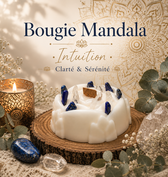 Bougie Mandala Intuition | Clarté | Onéotéa