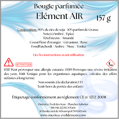 Pack de 4 Bougies – Collection Les 4 Éléments - Edition limitée