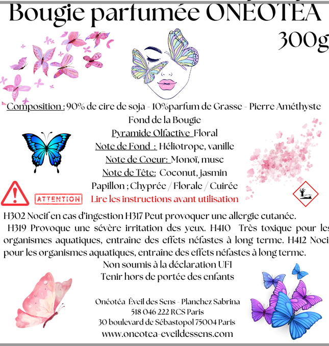 🕯️ Bougie Parfumée Onéotéa – Création signature