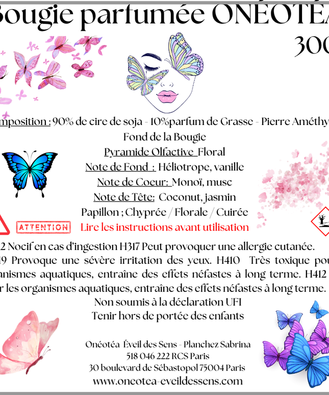 🕯️ Bougie Parfumée Onéotéa – Création signature