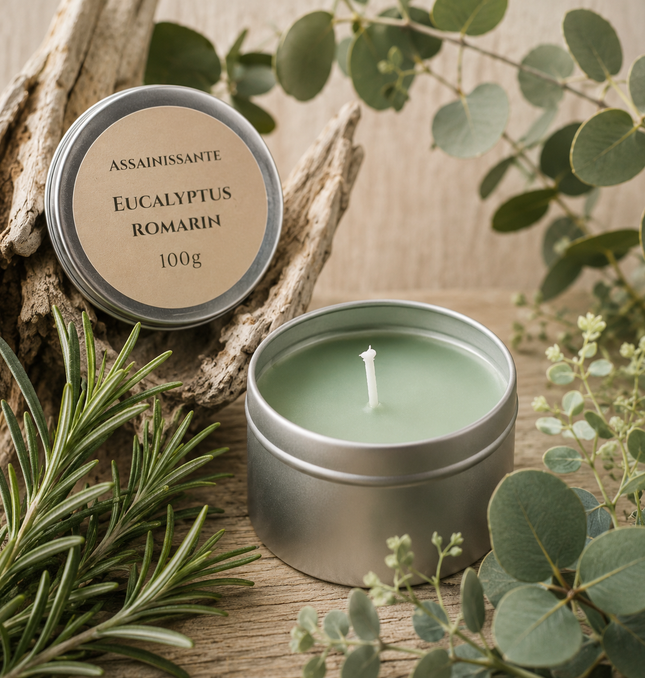 Bougie Eucalyptus et romarin 