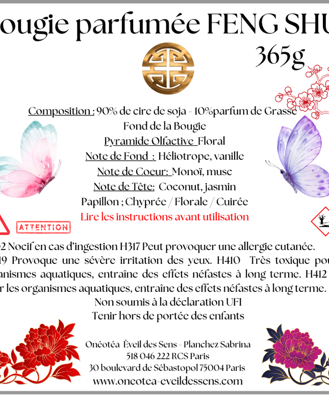 🕯️ Bougie Parfumée Feng Shui