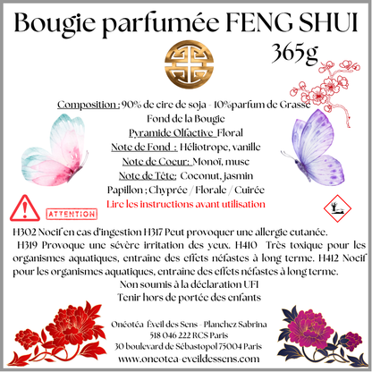 🕯️ Bougie Parfumée Feng Shui – 365g