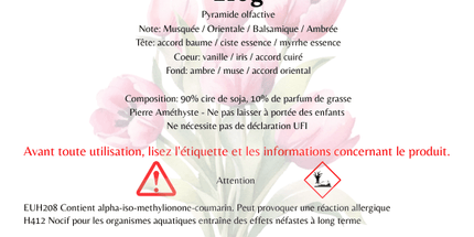 Bougie "Oraison de Lumière" - Onéotéa - Éveil des Sens