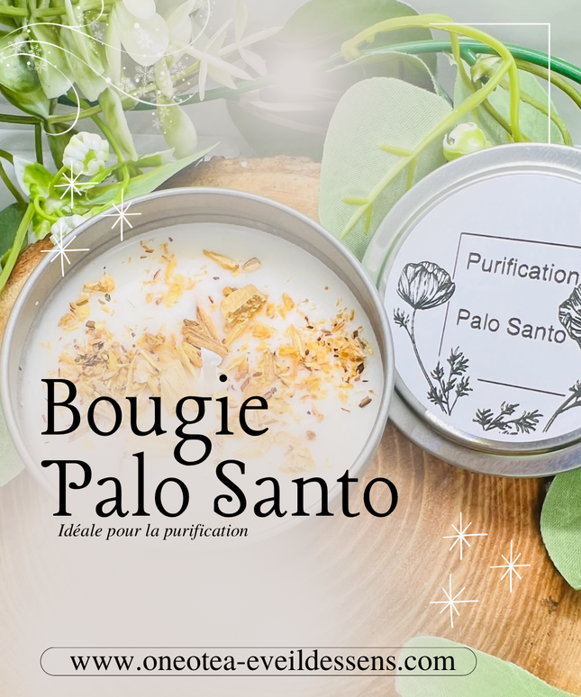 Bougie parfumée au Palo Santo - Purification et Protection
