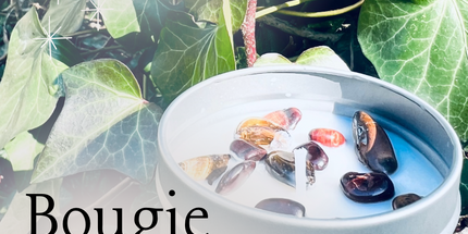 Bougie protection  "Oeil du Tigre & Oeil du Faucon"