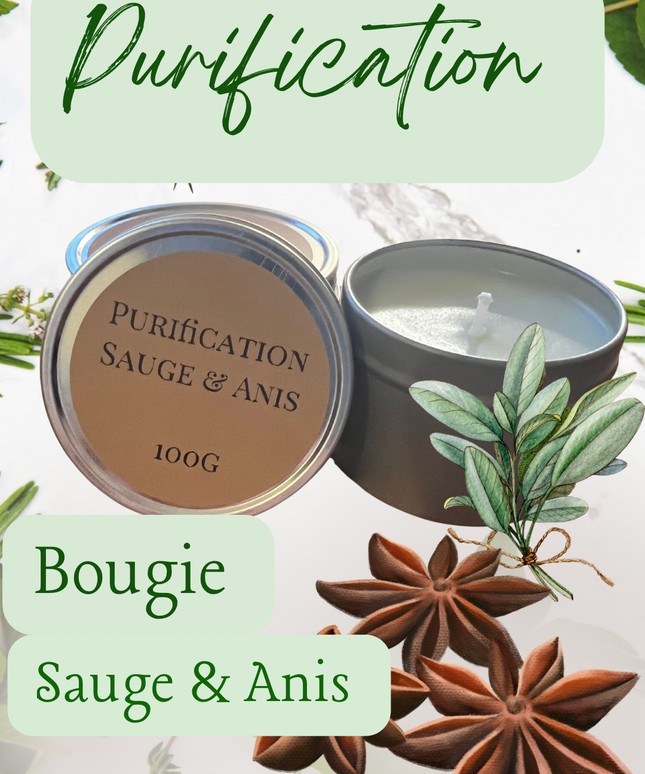 🕯️ Bougie Sauge & Anis – Purification & Clarté Intérieure