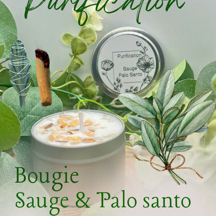 Bougie parfumée Sauge Blanche & Palo Santo