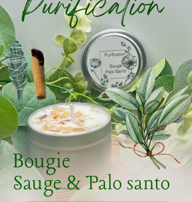 Bougie parfumée Sauge Blanche & Palo Santo