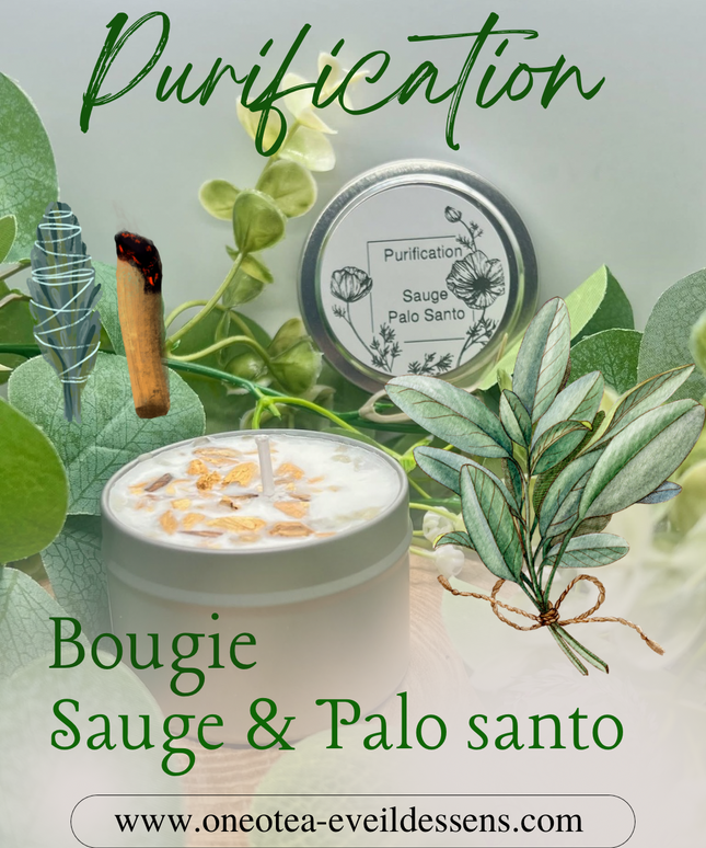Bougie parfumée Sauge Blanche & Palo Santo