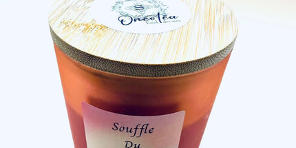 Bougie parfumée Souffle du Printemps parfum fleur de lin, magnolia et hibiscus en verre réutilisable