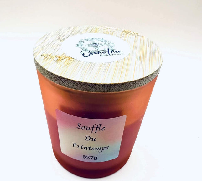 Bougie Souffle du Printemps avec fragrance florale fraîche et douce