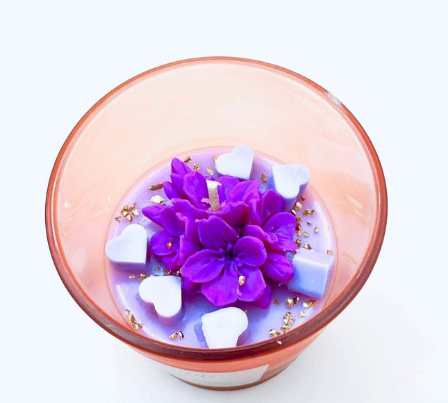 Bougie artisanale Souffle du Printemps avec parfum floral frais