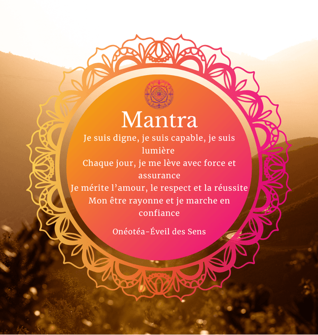 Bougie parfumée Mandala Citrine & Howlite - Musc Blanc - Onéotéa - Éveil des Sens