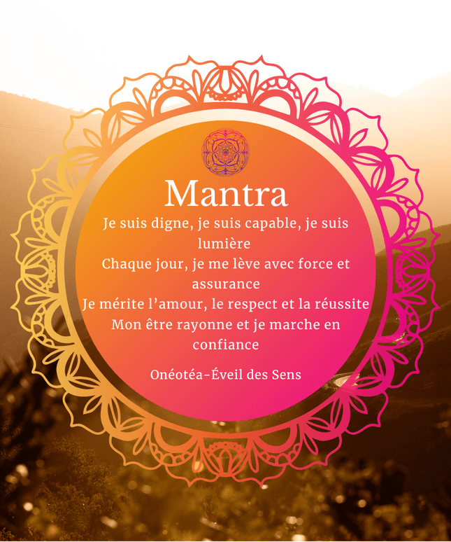 Bougie parfumée Mandala Citrine & Howlite - Musc Blanc - Onéotéa - Éveil des Sens