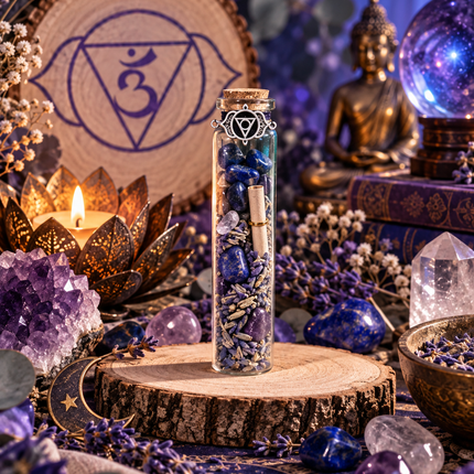 7 Fioles d’Intention Chakras & Pierres Naturelles | Onéotéa