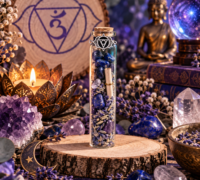 7 Fioles d’Intention Chakras & Pierres Naturelles | Onéotéa