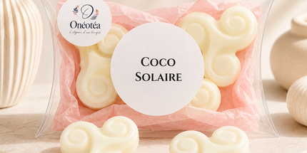 Lot de 3 fondants parfumés Coco Solaire à la noix de coco tropicale