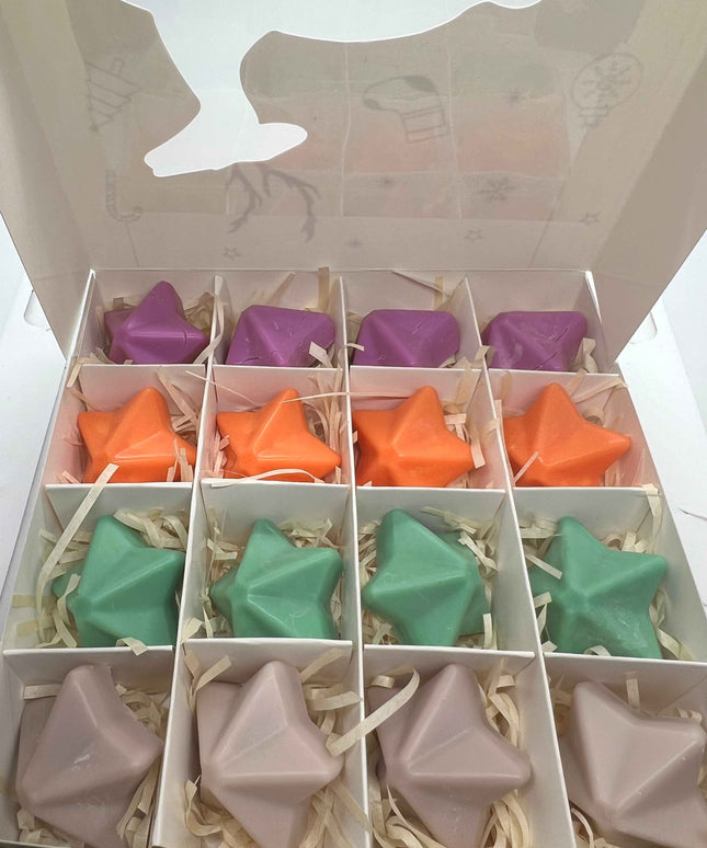 🎄 Coffret de Noël – 16 Fondants Parfumés – Ambiance douce et gourmande