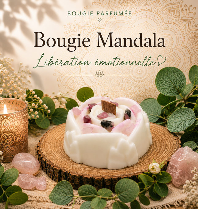 Bougie Mandala Libération Émotionnelle | Onéotéa