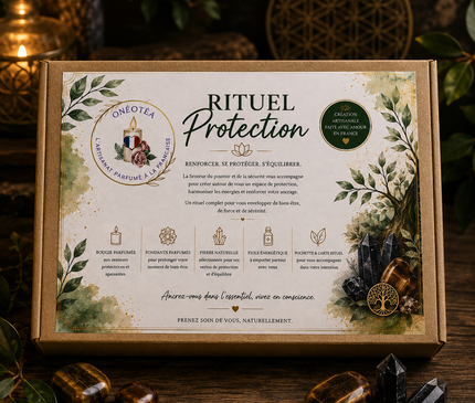 Rituel Protection – Coffret Pierre, Bougie & Bien-être | Onéotéa