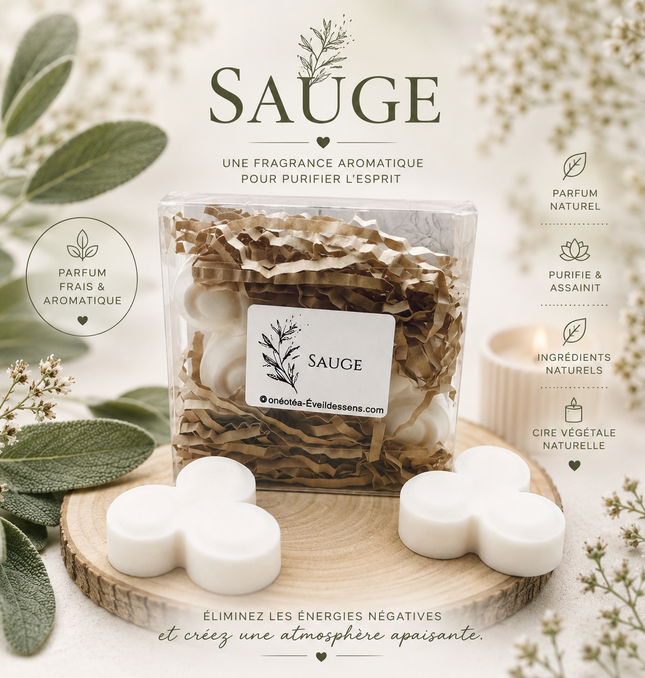 Sauge 🌿 Lot de 2 Fondants Parfumés
